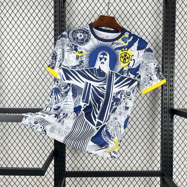 Brazil 2025/26 Blue And White Jersey