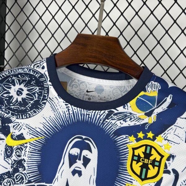 Brazil 2025/26 Blue And White Jersey - Image 7