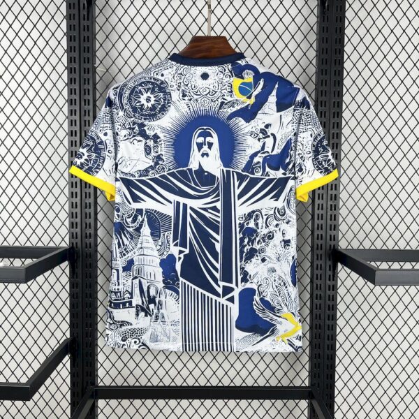 Brazil 2025/26 Blue And White Jersey - Image 2