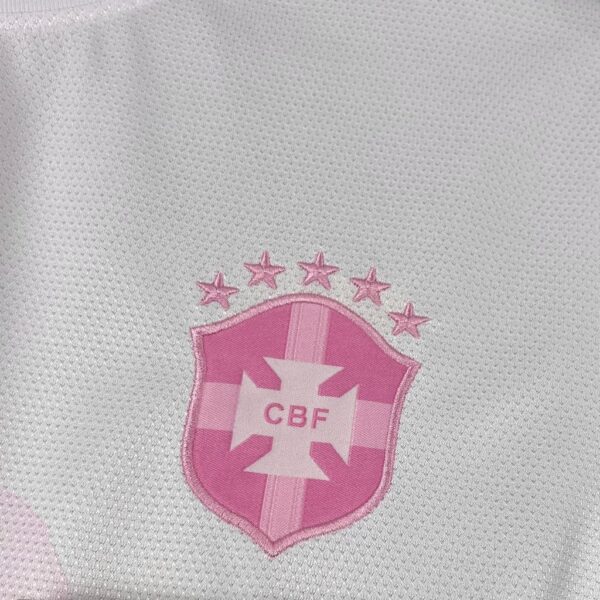 Brazil 2025/26 Pink White Jersey - Image 4