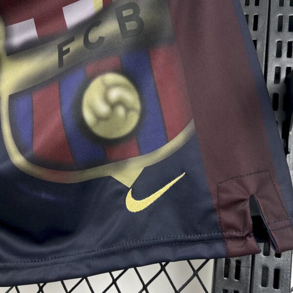Barcelona 2000/01 Home Retro Skeleton Shorts - Image 5