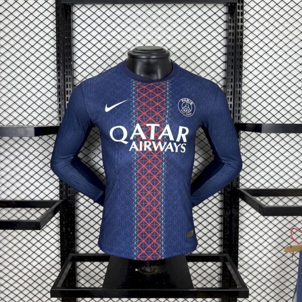 Paris Saint-Germain 2025/26 Home Long Sleeves Jersey Player Version