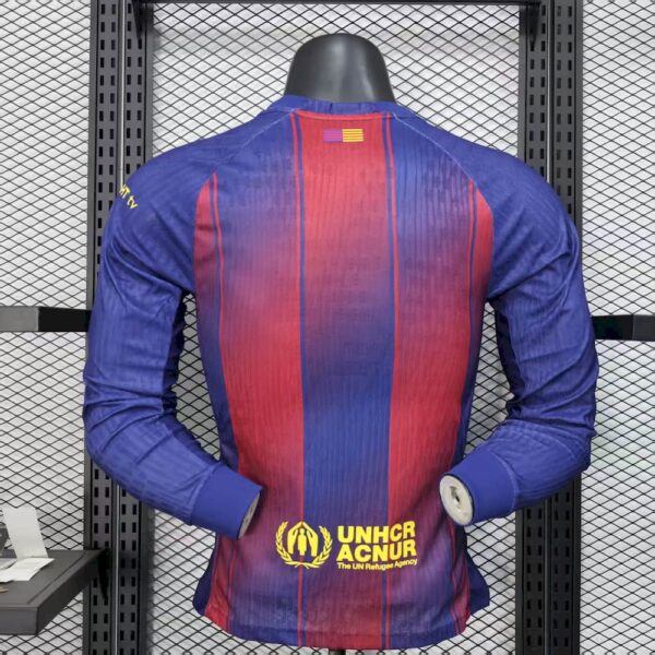 Barcelona 2025/26 Home Long Sleeves Jersey Player Version - Image 2