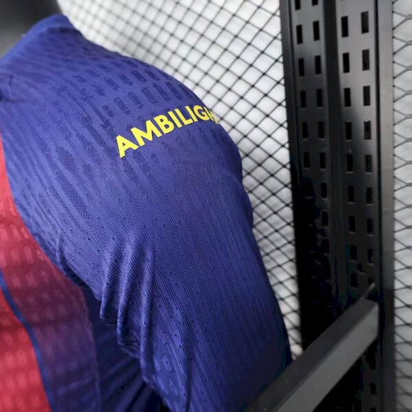 Barcelona 2025/26 Home Long Sleeves Jersey Player Version - Image 5