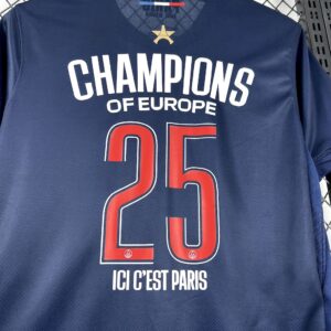 Alternative view of Mens Paris Saint-Germain 2024/25 Home Champions League Winner Jersey
