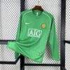 Retro Manchester United 2007/08 Goalkeeper Long Sleeve Jersey