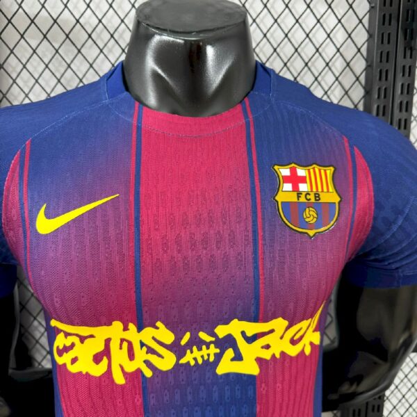 Barcelona 2025/26 Travis Scott Edition Home Jersey Player Version - Image 3