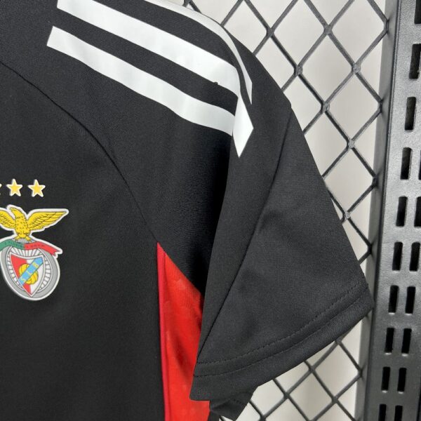 Benfica 2025/26 Black Pre-Match Training Suit Kids Kit - Image 5