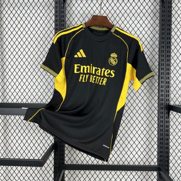 Real Madrid 2025/26 Black And Yellow Special Edition Jersey