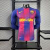 Player Barcelona Home long sleeve 20252026 new season Football Jersey Sports shirt