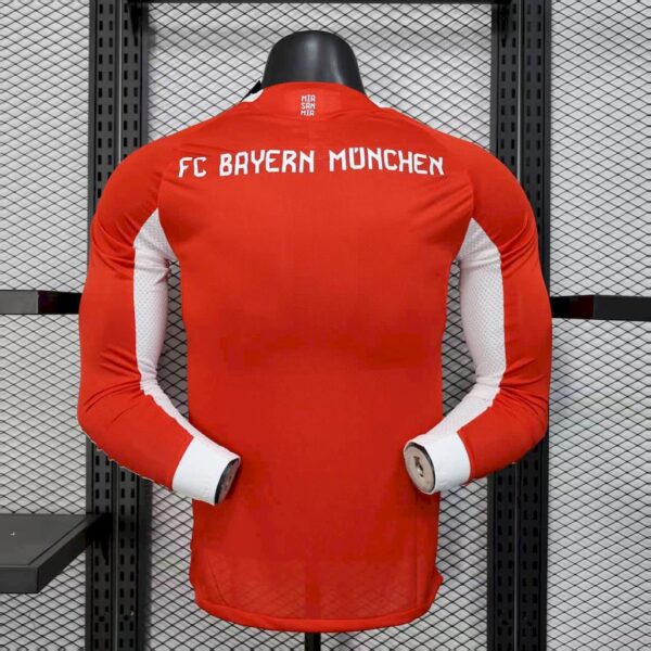 Bayern Munich 2025/26 Home Long Sleeves Jersey Player Version - Image 2