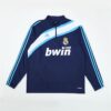 Unisex Real Madrid 2009/10 1/4 Zip Sweatshirt Retro Style