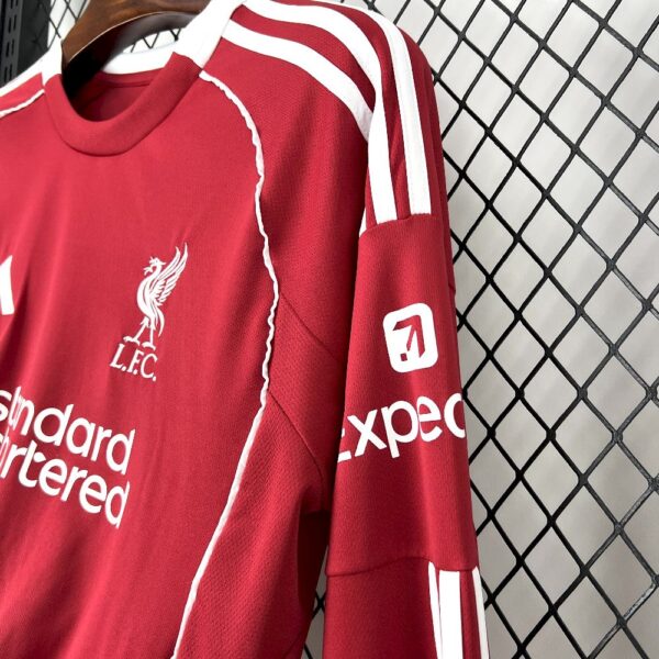 Mens Liverpool 2025/26 Home Long Sleeves Jersey - Image 3
