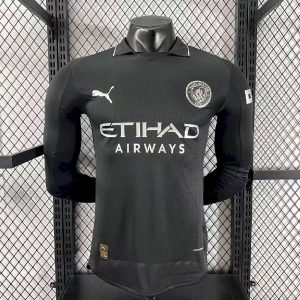 Manchester City 2025/26 Away Long Sleeve Jersey Player Version
