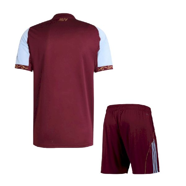 Kids Aston Villa 2025/26 Home Kit - Image 2