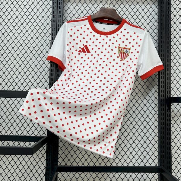 Sevilla Fc 2025/26 Blanc Prematch T-Shirt Jersey
