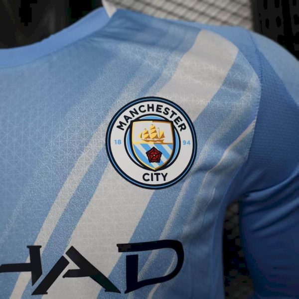 Manchester City 2025/26 Home Long Sleeve Jersey Player Version - Image 11