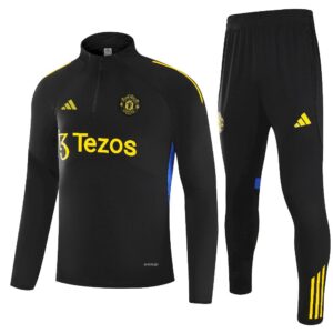 Unisex Manchester United 2025/26 Half-Zip Pullover+Hose für Erwachsene 14001