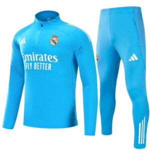 Unisex Real Madrid 2025/26 Half-Zip Pullover+Hose für Erwachsene 14001