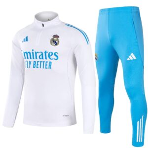 Unisex Real Madrid 2025/26 Half-Zip Pullover+Hose für Erwachsene 14001