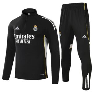 Unisex Real Madrid 2025/26 Half-Zip Pullover+Hose für Erwachsene 14001